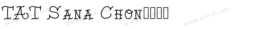 TAT Sana Chon字体转换